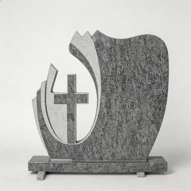 E-213 Hollow Cross Headstone