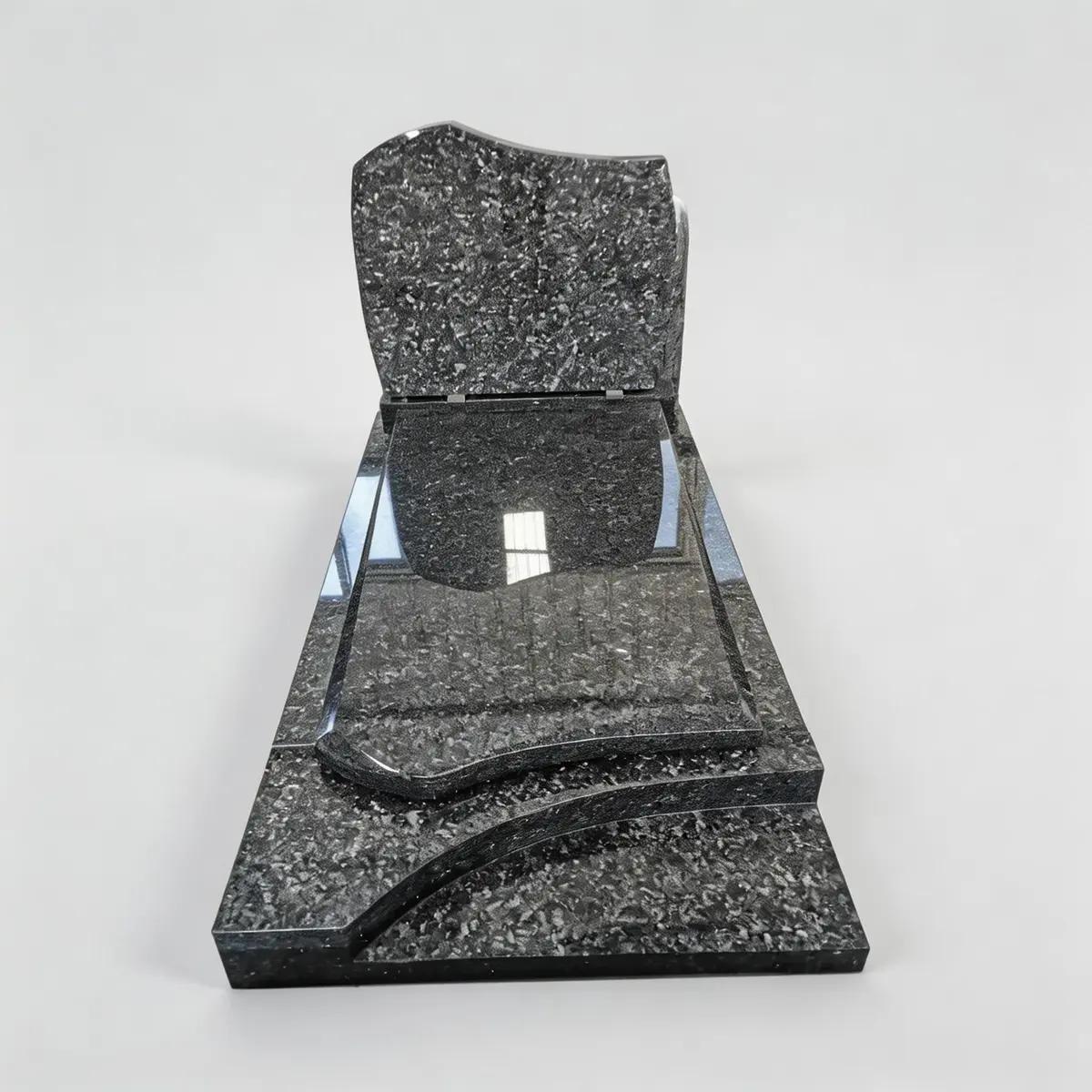 E-739 Wave Top Flat Headstone