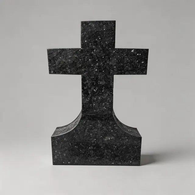 E-296 Classic Cross Upright Headstone